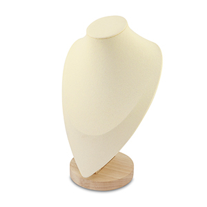Expositor de joyer&iacute;a busto para collares Natural-beige