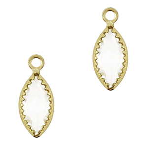 Colgantes de cristal &oacute;valo Cristal-dorado