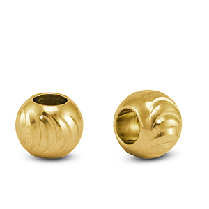 Abalorios Acero Inox 8mm Dorado