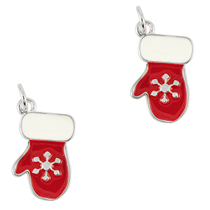 Metal TQ lat&oacute;n colgantes guante Plateado