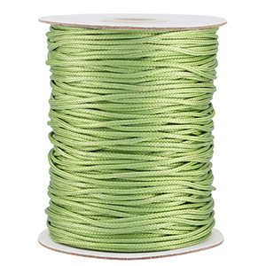 Hilo macram&eacute; trenzado 1.5mm Verde primavera