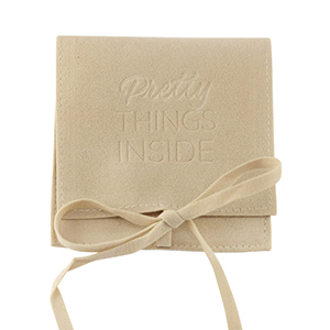 Bolso de joyer&iacute;a "Pretty things inside" Beige latte