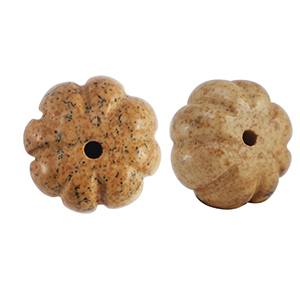 Piedras Naturales abalorios Cuarcita flor Marr&oacute;n