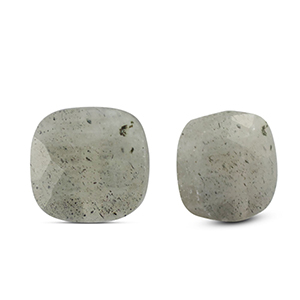 Abalorios de piedra natural Vidrio cuadrados Light gray
