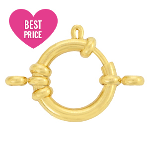 Fornituras Acero Inox reasa marinera 14mm con anillas Dorado