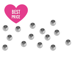 Fornituras Acero inox chafas 2.5mm Plateado