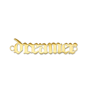 Colgantes Acero Inox entrepieza ''dreamer'' Dorado