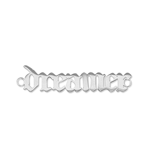 Colgantes Acero Inox entrepieza ''dreamer'' Plateado