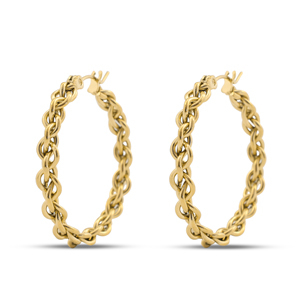 Pendientes Acero Inox criolla Dorado