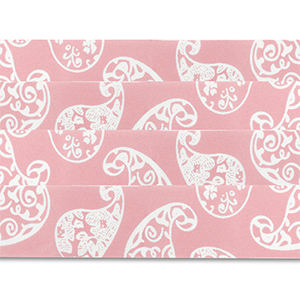 Set de 4 bandanas Rosa claro-blanco