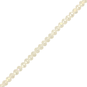 Abalorios faceteados disco 3x2mm Transparente