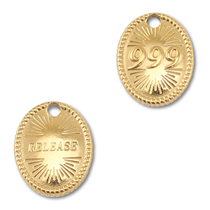 BY31&reg; Colgante Acero Inox n&uacute;meros angelicales 999 / release Dorado