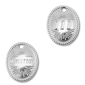 BY31&reg; Colgante Acero inox n&uacute;meros angelicales 111 / intuition Plateado