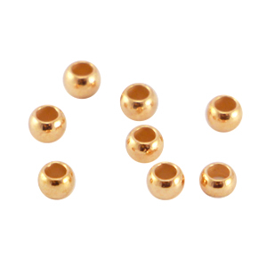 Chafas met&aacute;licas DQ 3mm Oro rosado (sin n&iacute;quel)