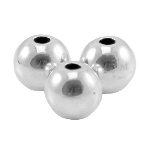 Abalorios met&aacute;licos DQ 6mm Plata vieja (sin n&iacute;quel)