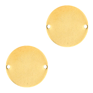 Entrepieza met&aacute;lica Designer Quality para ImpressArt 15mm Dorado (sin n&iacute;quel)