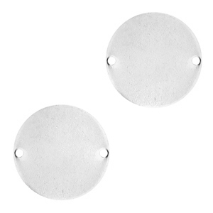 Entrepieza met&aacute;lica Designer Quality para ImpressArt redonda 15mm plata vieja (sin n&iacute;quel)