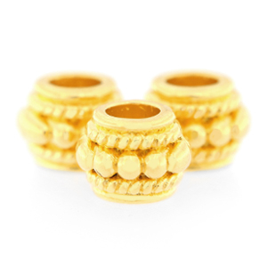 Abalorios met&aacute;licos DQ deco Dorado (sin n&iacute;quel)