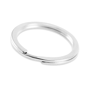 Fornituras met&aacute;licas DQ anilla de llavero 25mm Plata vieja (sin n&iacute;quel)