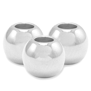 Abalorios met&aacute;licos DQ 6mm Plata vieja (sin n&iacute;quel)