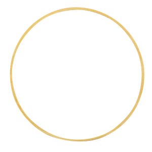 Fornituras met&aacute;licas DQ anillo cerrado 40mm Dorado (sin n&iacute;quel)