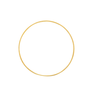 Fornituras met&aacute;licas DQ anillo cerrado 20mm Dorado (sin n&iacute;quel)