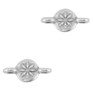 Colgantes met&aacute;licos DQ conector Plata vieja (sin n&iacute;quel)