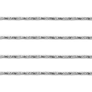 Fornituras Acero Inox cadena jasseron retorcido Plateado