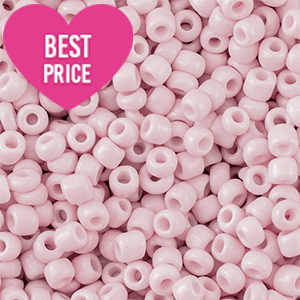 Rocalla cristal 8/0 (3mm) Rosa claro