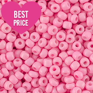 Rocalla cristal 8/0 (3mm) Rosado