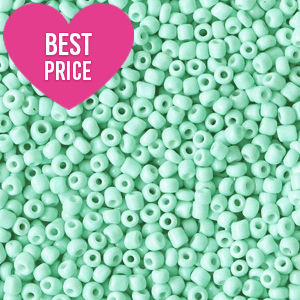 Rocalla cristal 12/0 (2mm) Turquesa menta