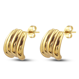 Pendientes Acero Inox Dorado