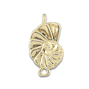 Metal TQ lat&oacute;n entrepieza caracol Dorado