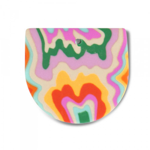 Colgantes de pol&iacute;meros Multicolor