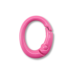 Fornituras coloridas de llavero &oacute;valo Rosa magenta