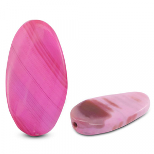 Piedras Naturales abalorios &Aacute;gata &oacute;valo rosa-marr&oacute;n