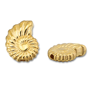 Abalorios met&aacute;licos DQ conchas Dorado (sin n&iacute;quel)