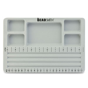 Beadsmith tablero para abalorios con tapa Gris