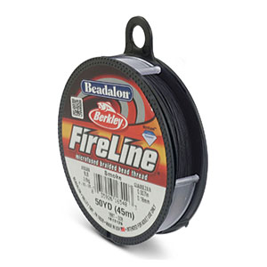 Beadalon hilo para enfilar Fireline 0.18mm Negro