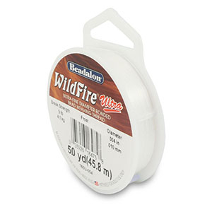 Beadalon hilo para enfilar Wildfire Ultra 0.10mm Blanco frost