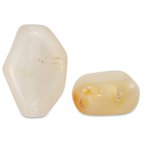 Piedras Naturales abalorios &Aacute;gata irregular Beige