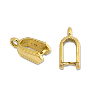 Fornituras Acero Inox enganche para colgante Dorado