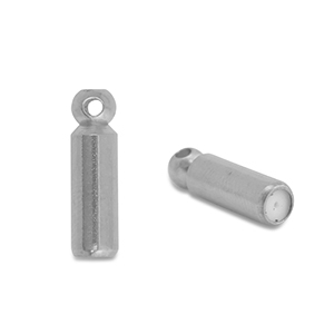 Fornituras Acero Inox terminal para broches / pins Plateado