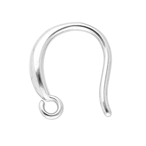 Fornituras Acero Inox pendientes de gancho Plateado