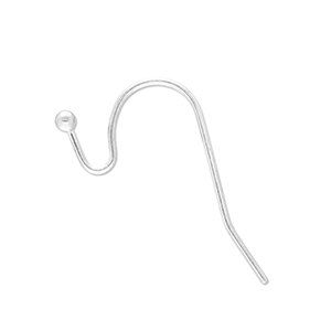 Fornituras Acero Inox pendientes de gancho Plateado