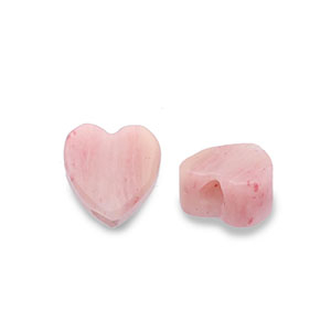 Piedras Naturales abalorios Cuarzo Rosa coraz&oacute;n Melocot&oacute;n rosa