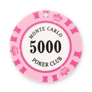 Colgantes llamativos ficha de p&oacute;ker Rosa-blanco-negro