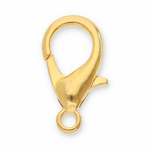 Fornituras met&aacute;licos DQ mosquet&oacute;n Dorado (sin n&iacute;quel)