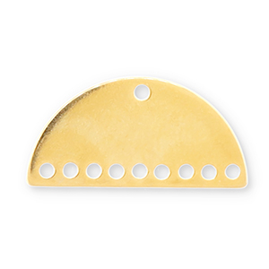 Colgantes met&aacute;licos DQ Eco-brass&reg; entrepieza Dorado (sin n&iacute;quel)