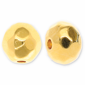 Abalorios met&aacute;licos DQ faceteada 6mm Dorado (sin n&iacute;quel)